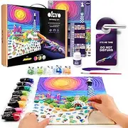 Barcelona Park Guell - DIY 3D Painting 30x40cm Air Dry Clay Kit - Ideal Crafts for Adults and Kids, Perfect for Creative Art Projects and Home Décor