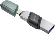 USB 3.1 Sandisk iXPand Flash Drive Flip 256GB for iPhone,Mac,and USB Type-A PCs