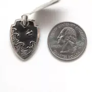 New DAVID YURMAN Men's Waves Shield Enhancer Pendant in Sterling & Forged Carbon