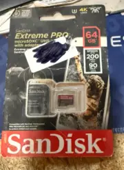 SANDISK--EXTREME PRO 64GB CARD