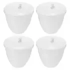 4 Pcs Crucibles for Melting Metal Crucible Cup with Lid Cover 300ml