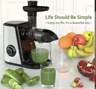 Orfeld Cold Press Juicer, Slow Masticating Juicer Extractor ZM1505 New Open Box