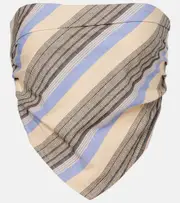 [Faithfull] Faithfull Antibes striped cotton and linen top AU 6 multicoloured
