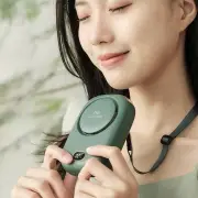Mini Hanging Neck Fan Portable Sports Bladeless Fan USB Rechargeable Hanging Waist 3 Speed Adjustable Power Display Smal
