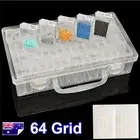 64Grids Seed Storage Box Plastic Jewelry Organizer Case Container Bead Craft DIY