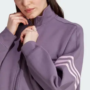 【adidas 愛迪達】外套 女款 運動外套 風衣外套 三葉草 亞規 TRACKTOP 紫 IP6507