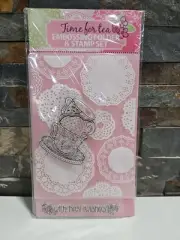 Quick Cards Time For Tea Embossing Folder & Stamp Set