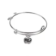 SOL 230095 Apple, Bangle Sterling Silver Plated