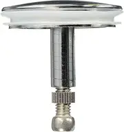 Universal Replacement Bath Pop-Up Waste Plug 45mm Brass Chrome Finish Adjustable Length 45-60mm Flat Ring Seal