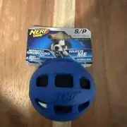 Nerf Dog Toy Small Crunchable Ball Blue