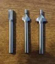 NEW DREMEL TRIO ROUTER BITS TR615, TR618, TR654 3 SET