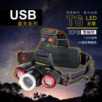 在飛比找momo購物網優惠-【KINYO】USB充電式三頭變焦頭燈(LED-716)