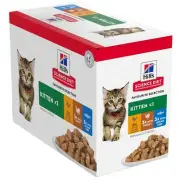 Hills Kitten Favorite Selection Variety Pouches Wet Cat Food 12 Pack