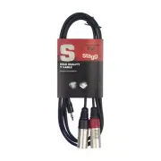 NEW Stagg Y-Cable - Mini Jack/XLR - 6'