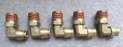 5 DOT PUSH TO CONNECT AIR BRAKE 90 ELBOW 1/2 X 1/2 MNPT BRASS AQ69-DOT-1/2D LOT
