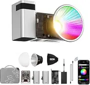 Zhiyun X60 RGB Pro Video Light 60W LED Photography Light 2700K-6500K Support Bluetooth for Studio Video,Vlogging