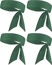 [Kninmdor] Head Tie, Tennis Headbands Tie Back, Sweat Wicking Ninja Karate Running Headband Headwrap for Men Women Kids Girls Boys