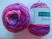 Sundance Sweets Cake yarn, Bubblegum, lot of 2 (164 yds ea)