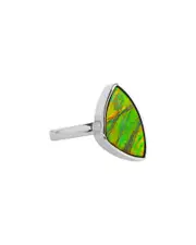 Tiramisu Silver 5.80 ct. tw. Ammolite Ring