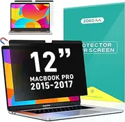 ZOEGAA MacBook Pro 12 inch Privacy Screen, Compatible with MacBook 12 inch (Model A1534, Release 2017, 2016, 2015) - Laptop Privacy Filter and Anti-Glare Protector