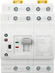 Dual Power Transfer Switch, Automatic Changeover, 4P 63A, Emergency Generator Transfer Switch for Home Backup,