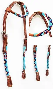 Horse Show Bridle Western Leather Headstall 79RT01