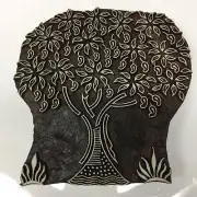 NEW LARGE BEAUTIFUL HAND CRAFTED CUSTOMIZED BODHI TREE WOODEN BLOCK STAMP