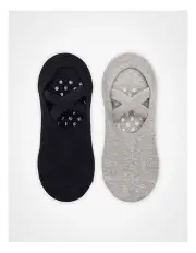 [Taking Shape] Non Slip Grip Cotton Socks 2 Pack in Multi