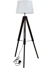 [Oriel Lighting] TreviComplete Base & Shade Floor Lamp in White