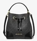 NWT Michael Kors - Small Mercer Drawstring Logo Bucket Bag in Black - Crossbody