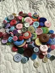 200 Pcs. Buttons Assorted Colors and sizes.