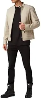 Leather Arts Studio Velocity Biker Jacket | Leather Jacket with Front Zipper Closure, Durable Construction with Fitted Design | Stand-Up Collar for Modern Look
