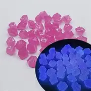 Fish Tank Glow Stones for Aquarium 1200 Pcs Glow in The Dark Garden Pebbles, Stones for Glow Rocks | Glow Pebbles Garden Rock Lawn Yard Walkways (Color : Purple)
