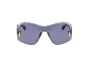 Loewe Embellished Shield Frame Sunglasses One size Blue