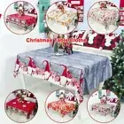 Cartoon Tablecloth Rectangular Table Linen Christmas Tablecloth Table Placemat