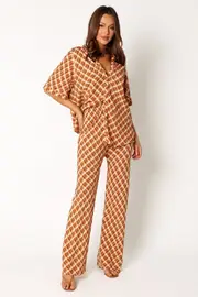 [PUP52] Blake Pant - Orange 6 Brown