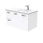 Fienza Dolce Unicab 900 Offset Wall Hung Vanity Right Basin White TCL90RJ