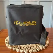 Lexus of Memphis Black Soft Side Insulated Cooler Bag Shoulder Strap Handle NEW