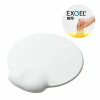 在飛比找PChome24h購物優惠-ELECOM dimp gel日本頂級舒壓鼠墊-白