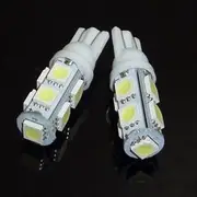0006-2 Wedge Bulbs, T10 LED, 9 Rows, 3 Chips, White, Set of 2, Monomap Jaypee Original