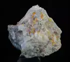 Realgar in Ulexite / U.S Borax Open Pit, California / Mineral Specimen