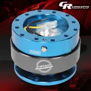 NRG UNIVERSAL STEERING WHEEL QUICK RELEASE ADAPTOR GEN 2.0 TITANIUM RING BLUE
