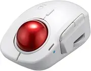 Digio2 Mini Bluetooth 5 Button Laser Trackball Mouse Index Finger White
