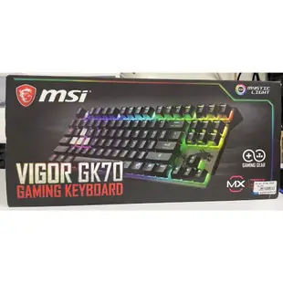 全新MSI微星Vigor GK70 Cherry MX RGB機械電競鍵盤 (紅軸版)