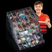 Crystal Rock Collection Display Case - Display Shelf for Collectibles - Rock ...