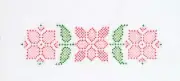 Jack Dempsey Stamped Pillowcases W/White Perle Edge 2/Pkg-Cross-Stitch Pretty In