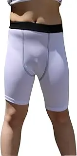 [Lanbaosi] Boys' Compression Shorts Youth Cool Dry Baselayer Sports Tights Athletic Spandex Legging