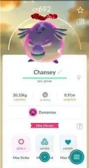 Pokémon Go - Shiny Dynamax Chansey (Trade 20k stardust or P T C 80k stardust)