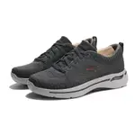 SKECHERS 健走鞋 足弓支撐 GO WALK ARCH FIT 深灰 編織 男 (布魯克林) 216126CHAR