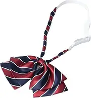 [Oxtxuzdm] Kid Striped Tie For School Graduation Boy Neckties Bow Tie For Kid Pre-tied Ties For Boy Pre-tied Neckties Uniform Tie